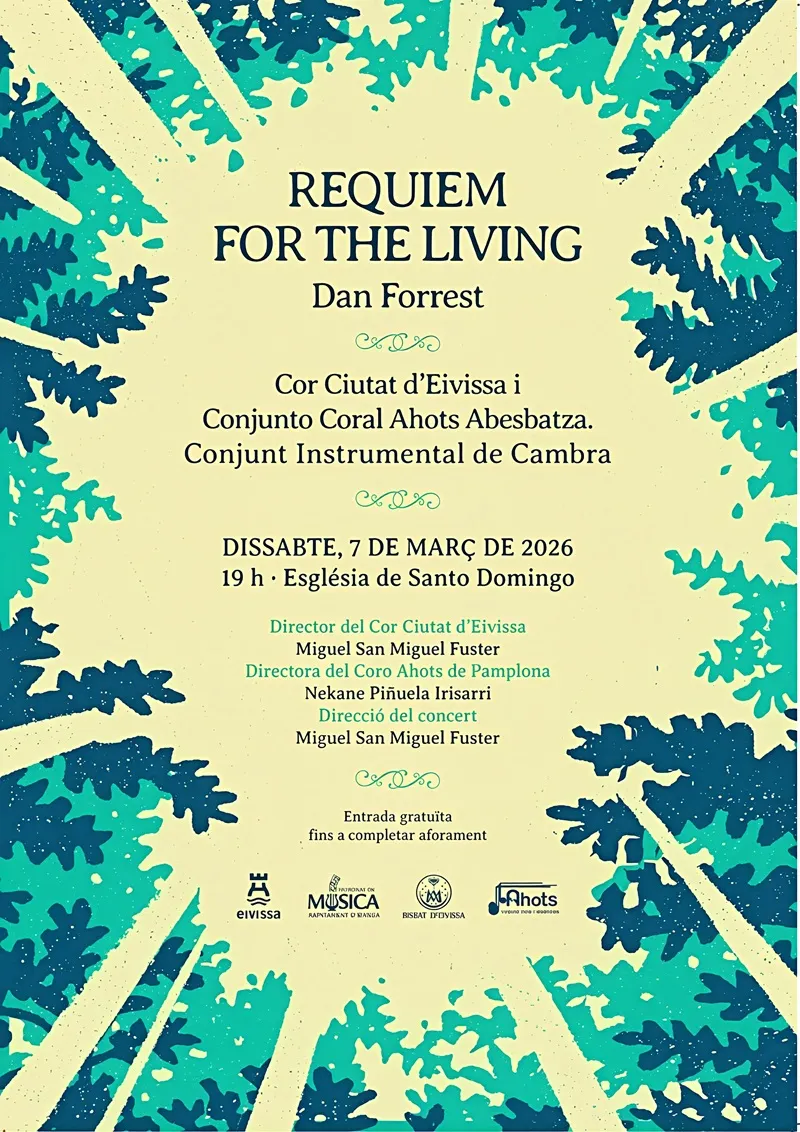 Concert Cor Ciutat d'Eivissa i Coral Ahots de Pamplona + Conjunt Instrumental de Cambra a Eivissa, Març 2026