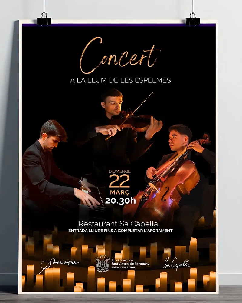 Concert de Sonora a la Llum de les Espelmes a Sa Capella, Sant Antoni de Portmany 2026, Eivissa