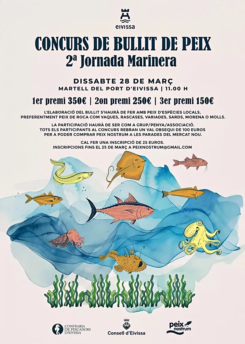 Concurs de Bullit de peix: 2a Jornada Marinera al port d'Eivissa. Març 2026