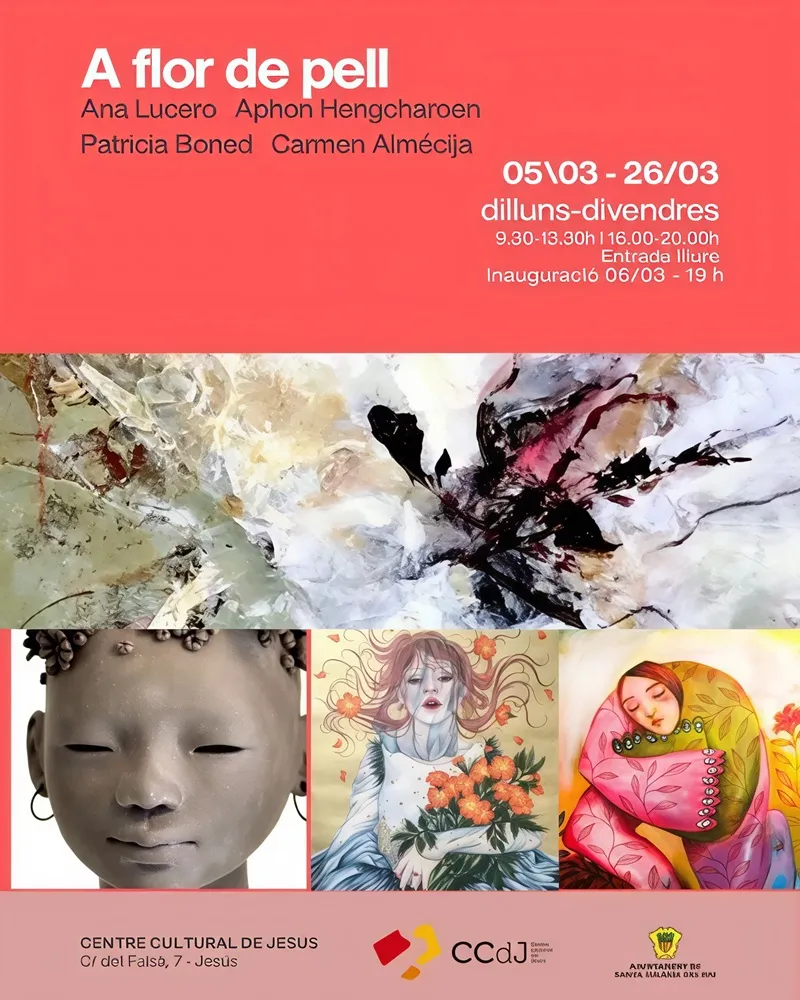 Exposició Col·lectiva a Jesús 2026: A Flor de Pell. Santa Eulària des Riu, Eivissa
