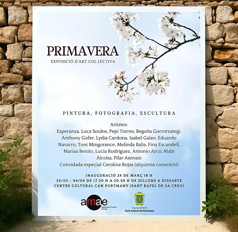 Exposició D'Art Col·Lectiva D'Amae (Pintura, Fotografia i Escultura), Sant Rafel de sa Creu 2026 (Sant Antoni de Portmany), Eivissa