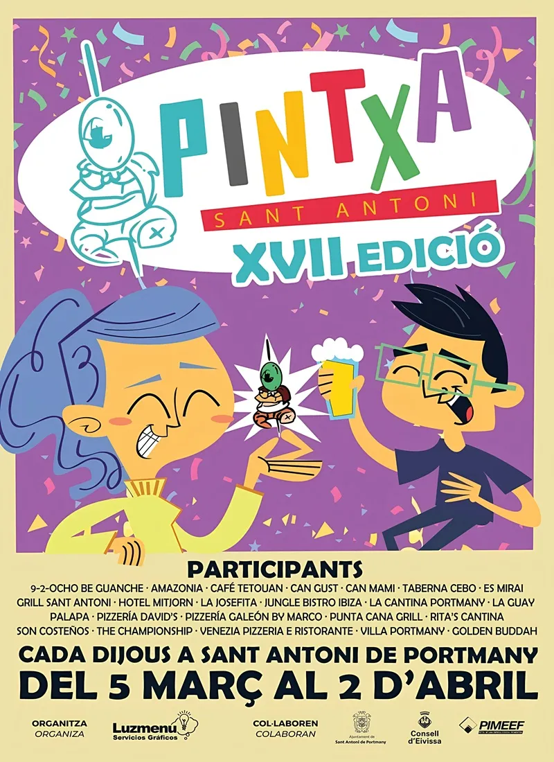 Pintxa Sant Antoni 2026, XVII edició + Caprintxo. Sant Antoni, Eivissa