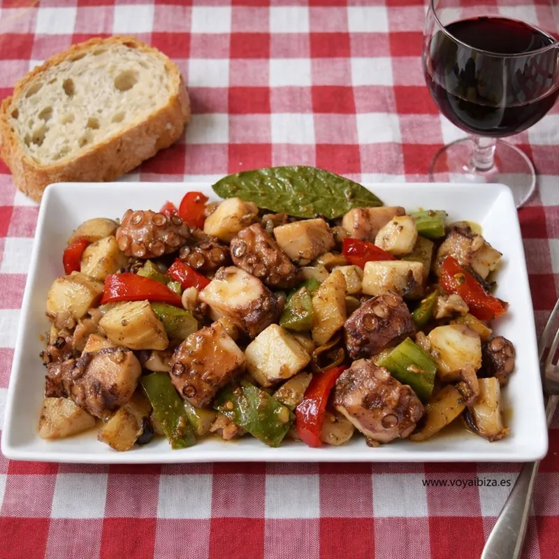Plato de Frita de polp (Frita de Pulpo)