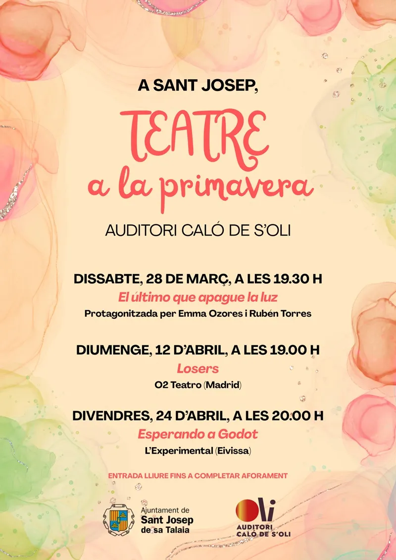 Ciclo Teatre a la Primavera 2026, Sant Josep de Sa Talaia, Ibiza (Eivissa)