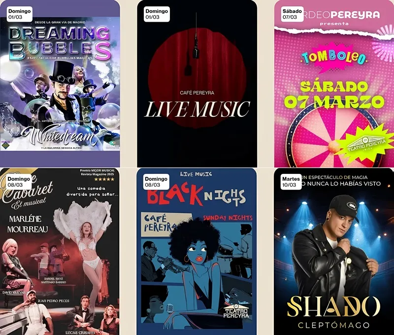 Teatro Pereyra Ibiza - Marzo 2026 - Teatre Pereira Eivissa: EVENTOS 01