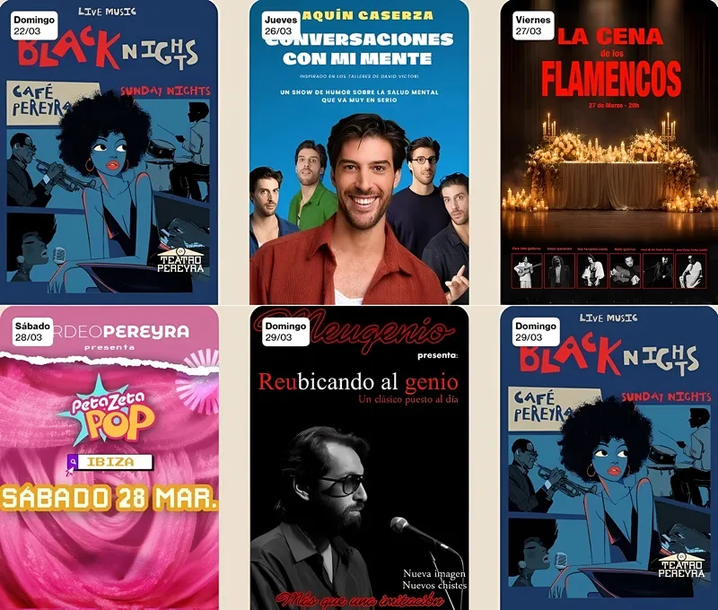 Teatro Pereyra Ibiza - Marzo 2026 - Teatre Pereira Eivissa: EVENTOS 01