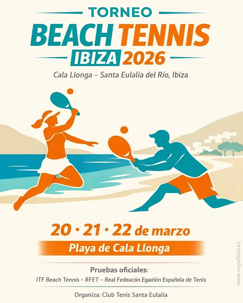 Torneo Beach Tennis Ibiza 2026, playa de Cala Llonga, Santa Eulària des Riu (Eivissa)