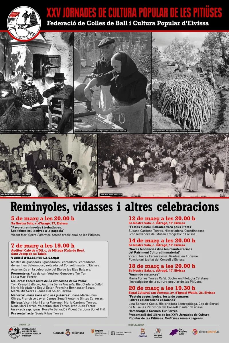XXV Jornades de Cultura Popular de les Pitiüses, Eivissa 2026