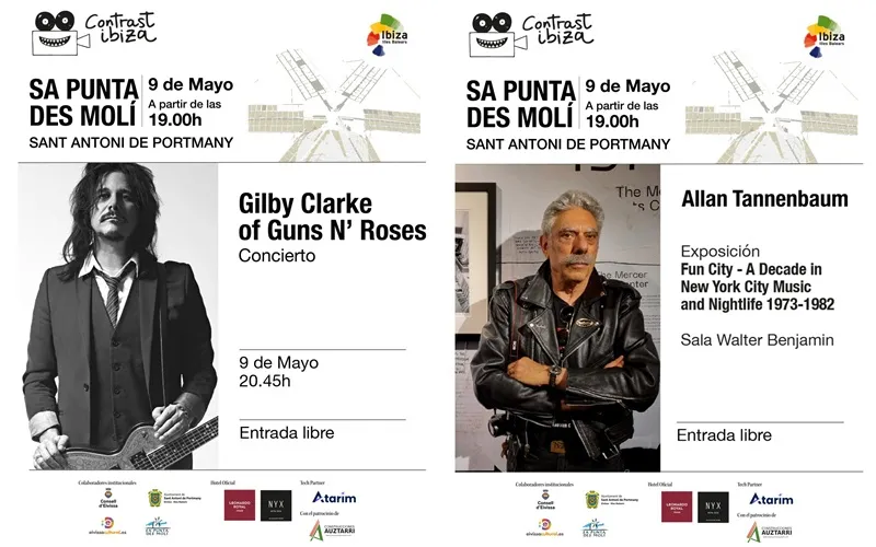 Festival Contrast Ibiza 2026 en San Antonio: Gilby Clarke / Allan Tannenbaum