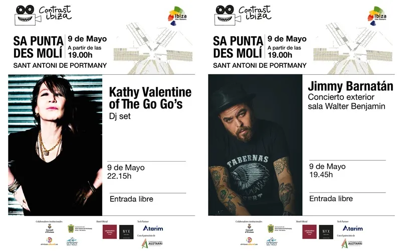 Festival Contrast Ibiza 2026 en San Antonio: Kathy Valentine / Jimmy Barnatán