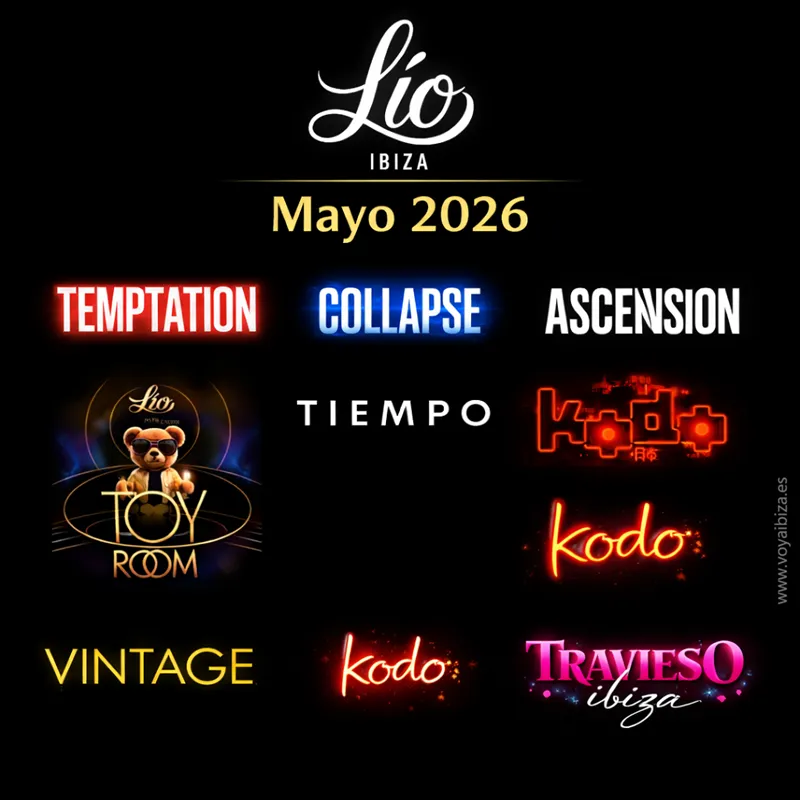 Fiestas Lío Ibiza MAYO 2026