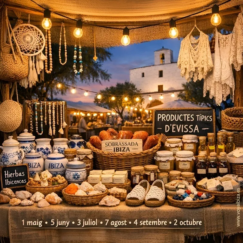 Mercado Nocturno de Artesanía y Producto Local 2026 de Sant Josep (Ibiza)