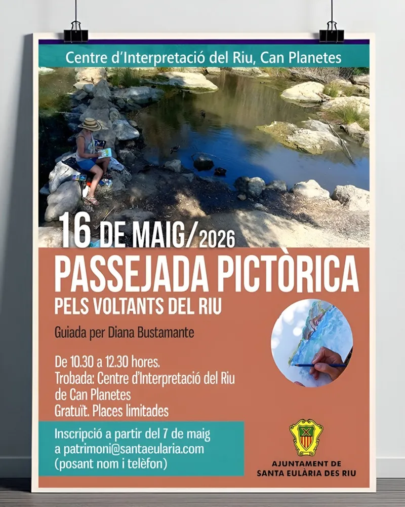 Passejada Pictórica pels voltants del riu de Santa Eulària amb Diana Bustamante, Eivissa Maig 2026
