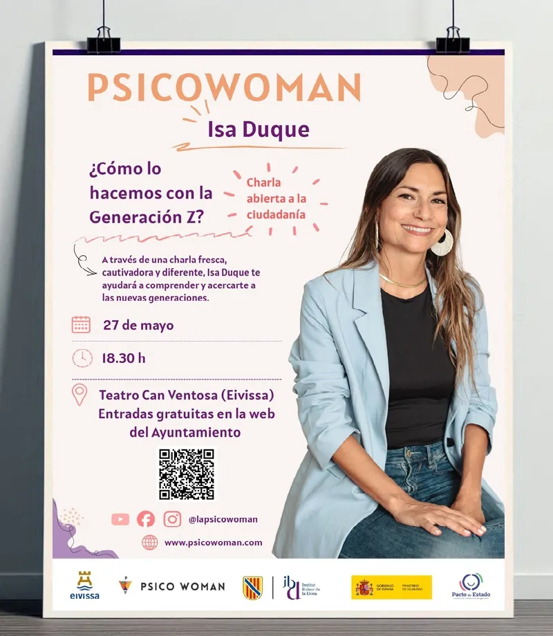 Isa Duque – Psico Woman: Charla en Can Ventosa 2026, Ibiza
