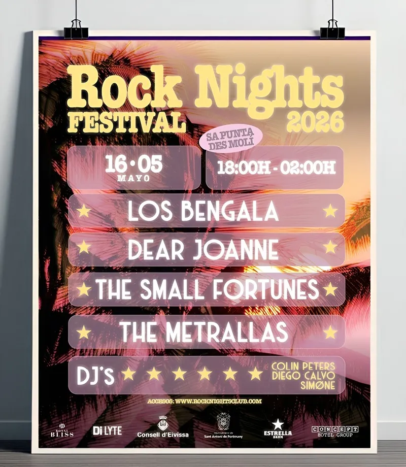 Rock Nights Festival 2026 en Sant Antoni de Portmany, Eivissa