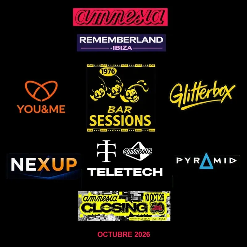 Amnesia Ibiza, Octubre 2026