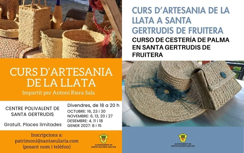 Curs d'Artesania de la Llata a Santa Gertrudis 2026-2027, Eivissa