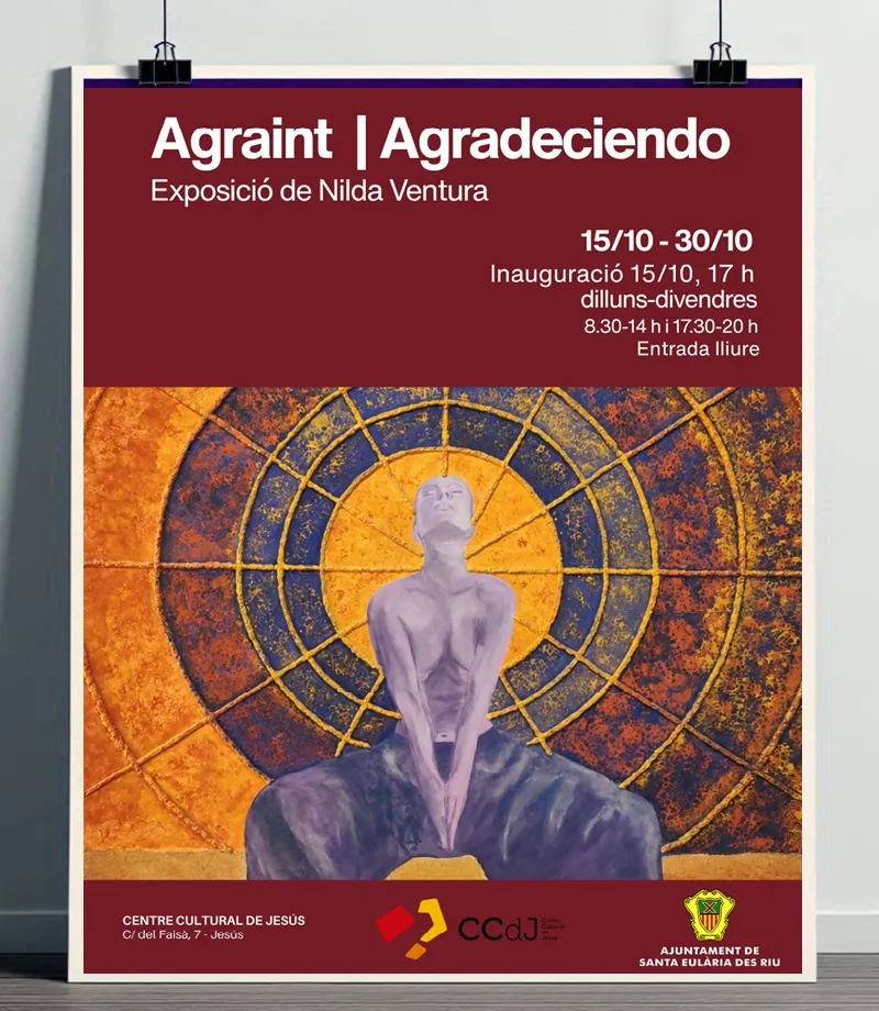 Exposició de Nilda Ventura: Agraint - Jesús 2026 (Santa Eulària des Riu), Eivissa