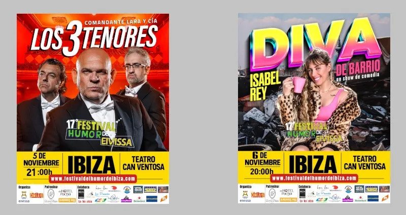 Festival del Humor de Ibiza 2026: 3 Tenores y Diva de barrio