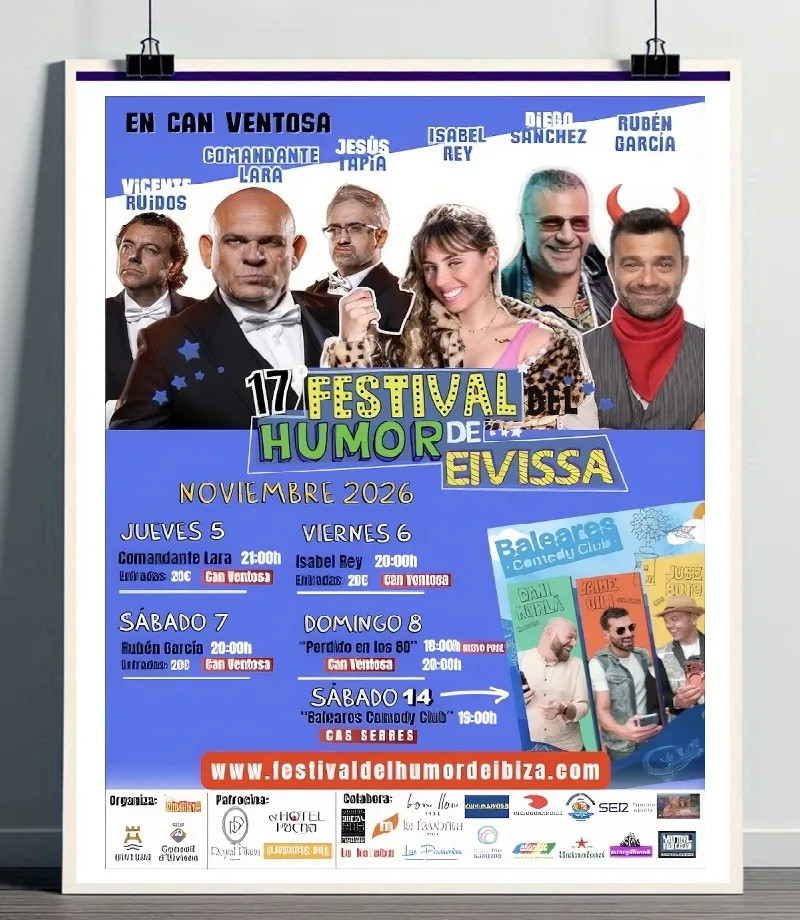 XVII Festival del Humor de Ibiza 2026 en Can Ventosa y Cas Serres