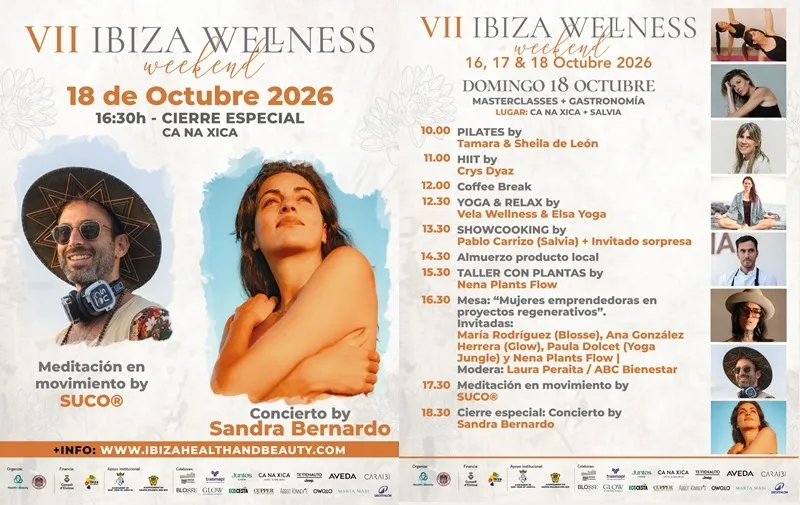Ibiza Wellness Weekend 2026: 18 Octubre
