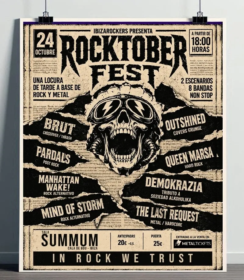 Rocktober Fest Ibiza 2026 en Summum, Cala de Bou (Sant Josep de sa Talaia)