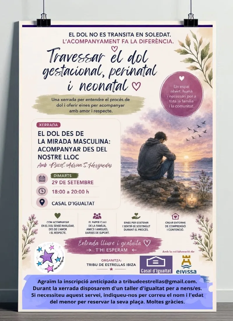 Xerrada: El dol des de la mirada masculina - Eivissa 2026