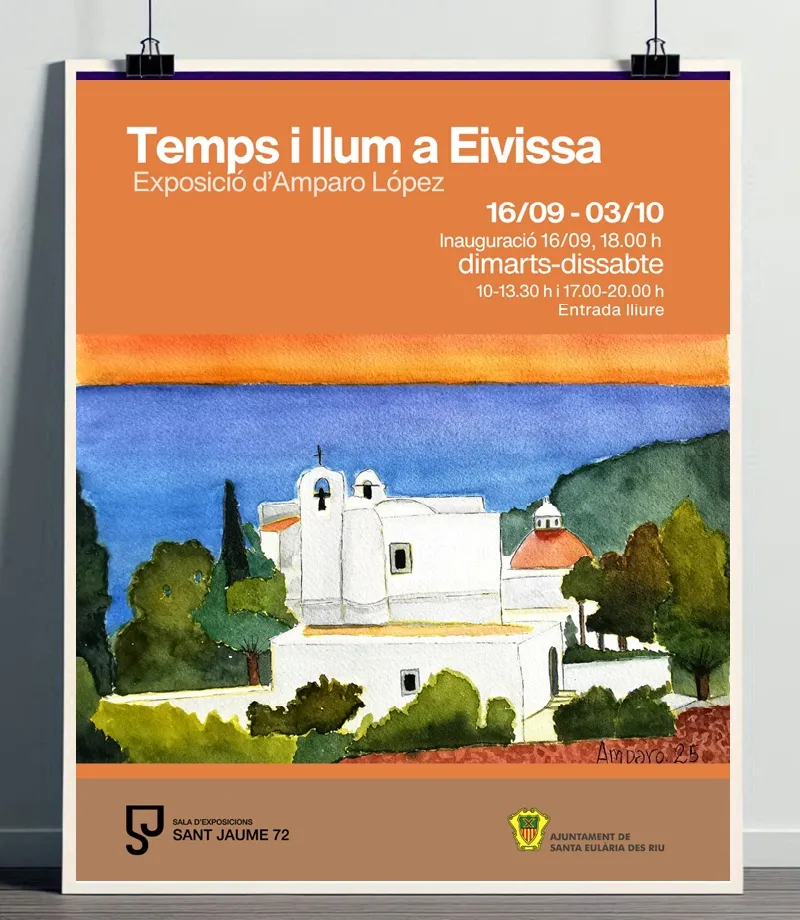 Exposició d'Amparo López: Temps i Llum a Eivissa. Santa Eulària des Riu 2026