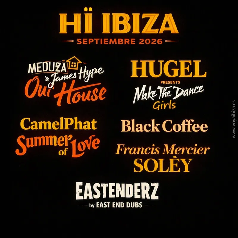 Fiestas SEPTIEBRE 2026 en Hï Ibiza: Logos