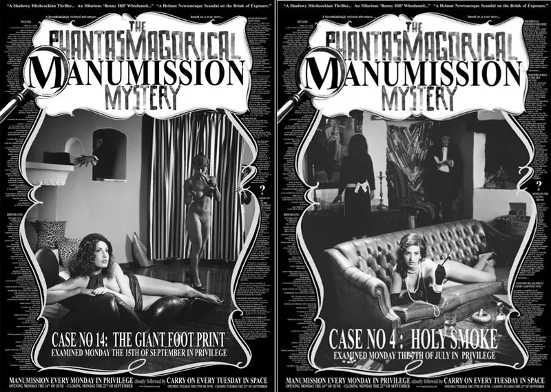 Carteles de Manumission Ibiza en Privilege