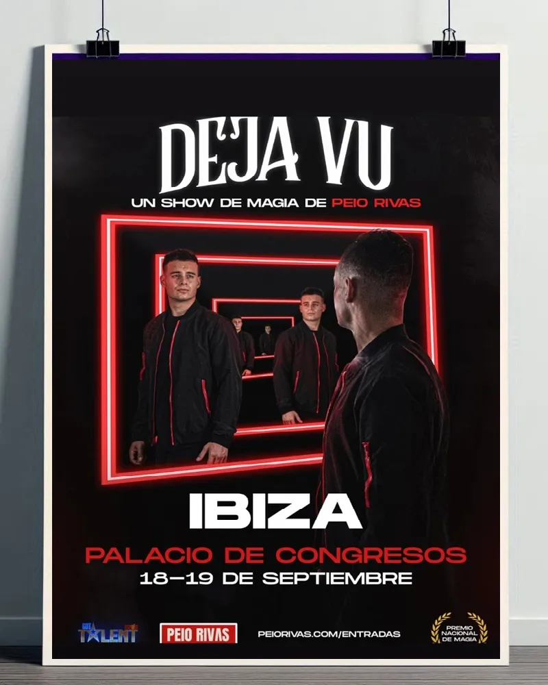 Déjà Vu 2026: Show de Magia de Peio Rivas en Santa Eulalia, Ibiza
