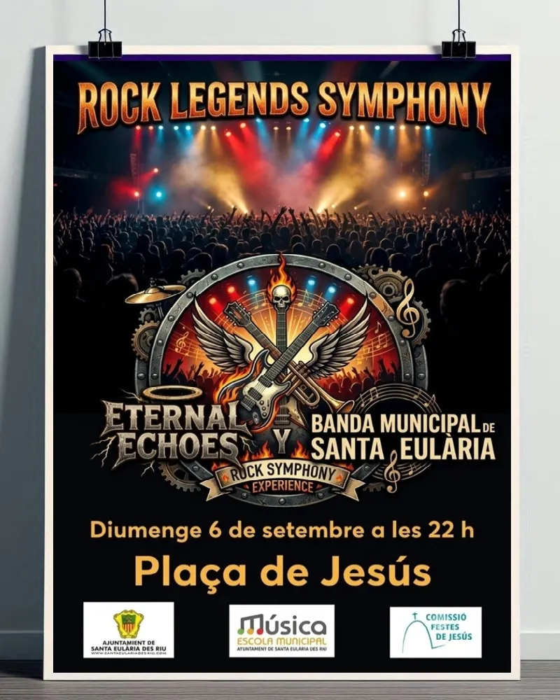 Concierto Rock Legends Symphony en Jesús 2026 (Santa Eulalia), Ibiza