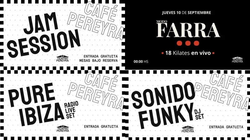 Teatro Pereyra Ibiza - JAM SESSION, FARRA, PURE IBIZA, SONIDO FUNKY - Teatre Pereira Eivissa