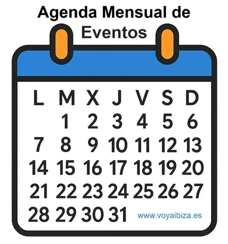 Agenda Mensual de Eventos en Ibiza