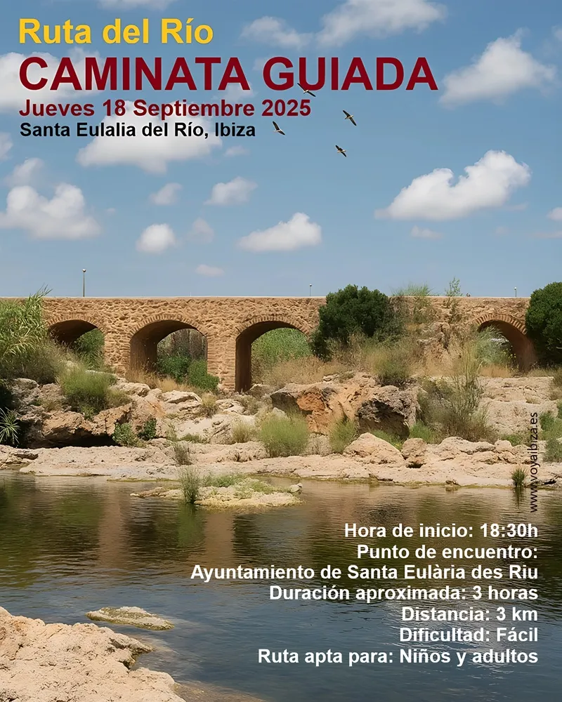 Caminata guiada 2025: Ruta del Río, Santa Eulalia, Ibiza (Eivissa)