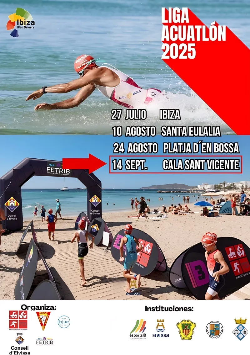Liga Acuatlón 2025 Cala San Vicente, Ibiza (Eivissa)