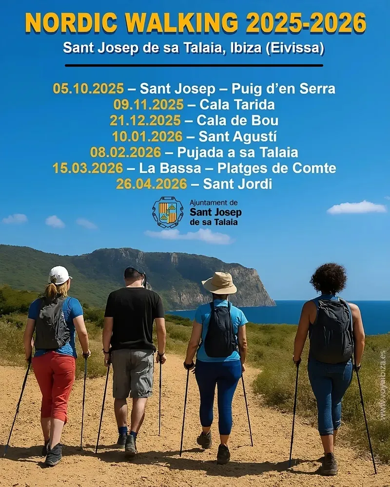 Nordic Walking Sant Josep 2025 -2026, Ibiza (Eivissa)