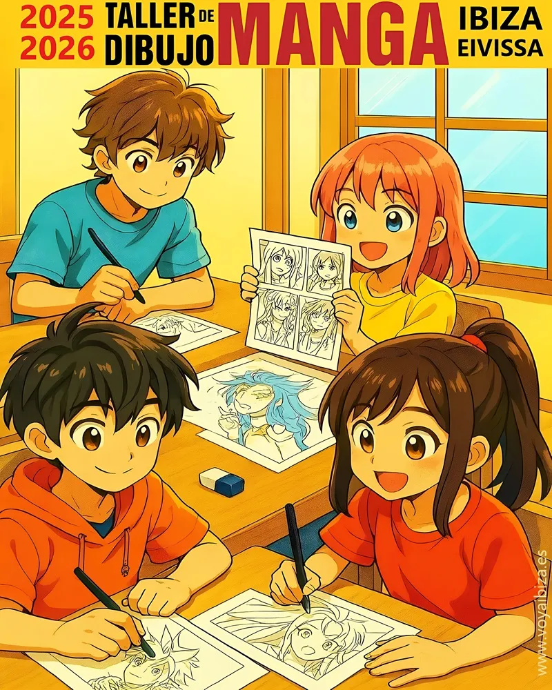 Taller dibujo Manga 2025-2026 en Ibiza y San Antonio (Eivissa i Sant Antoni de Portmany)