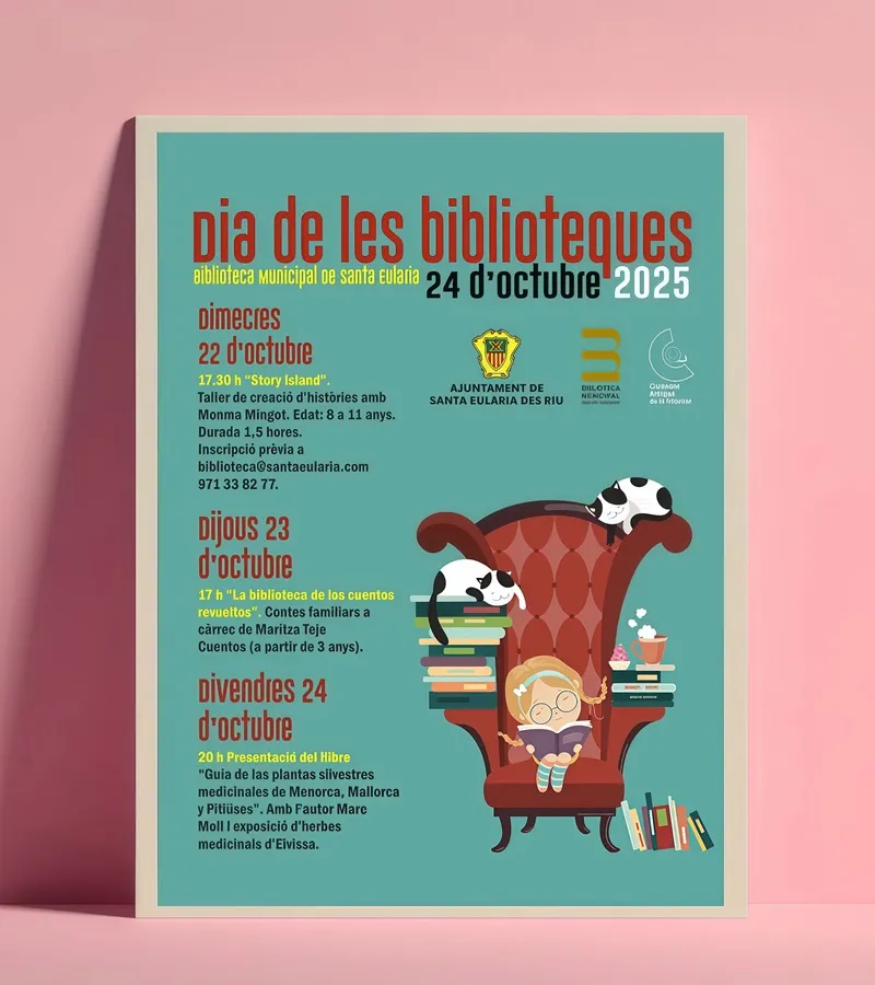 Día de las Bibliotecas 2025, Santa Eulalia del Río, Ibiza (Eivissa)