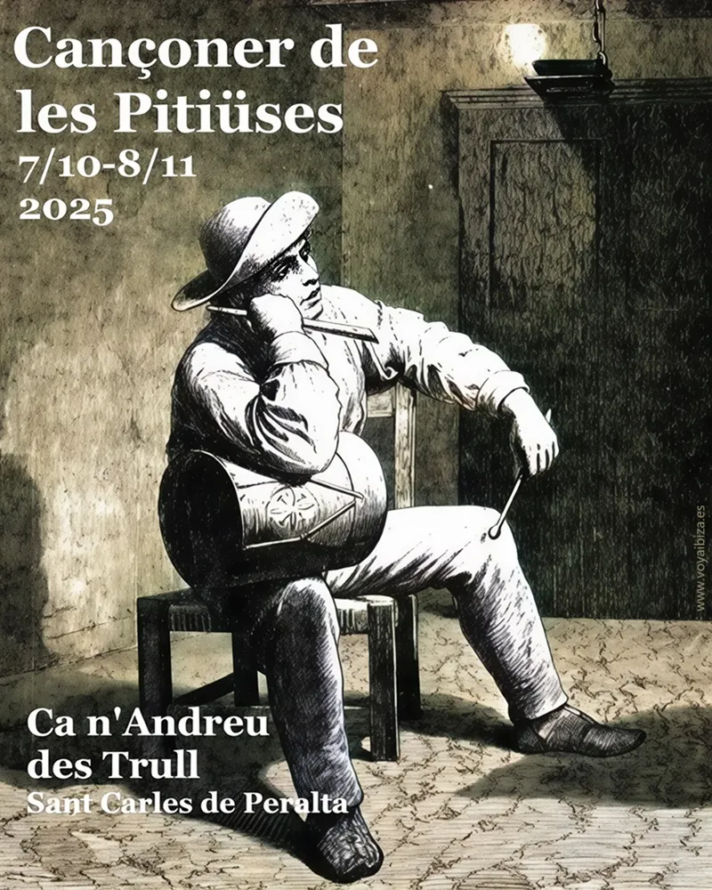 Exposición 'Cancionero de las Pitiusas' en Ca n'Andreu des Tull de San Carlos (Santa Eulalia), Ibiza (Eivissa) 2025