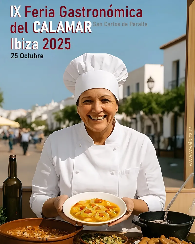 IX Feria gastronómica del calamar 2025. San Carlos de Peralta (Santa Eulalia del Río), Ibiza (Eivissa): RECETAS