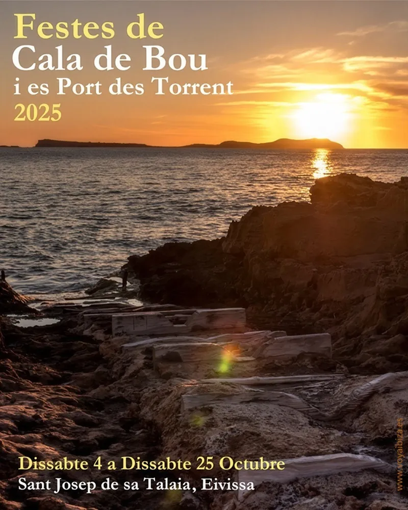 Fiestas Cala de Bou y Port des Torrent 2025, San José (Sant Josep), Ibiza (Eivissa)