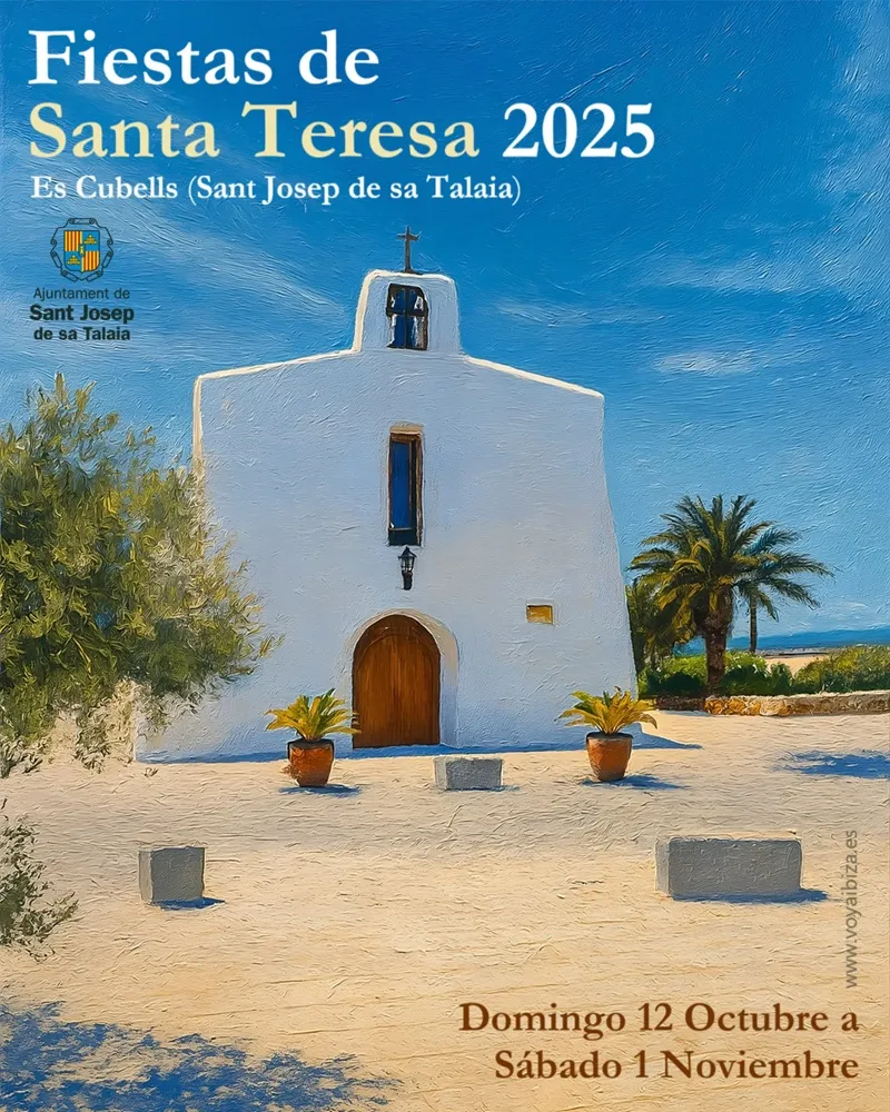 Fiestas de Santa Teresa 2025 en Es Cubells, San José (Sant Josep), Ibiza (Eivissa)