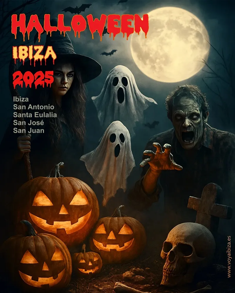 Fiestas de Halloween en Ibiza, San Antonio, Santa Eulalia, San José, San Juan