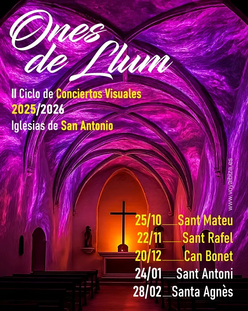 Ones de Llum (Ondas de Luz) 2025-2026 en San Antonio, Ibiza (Eivissa)