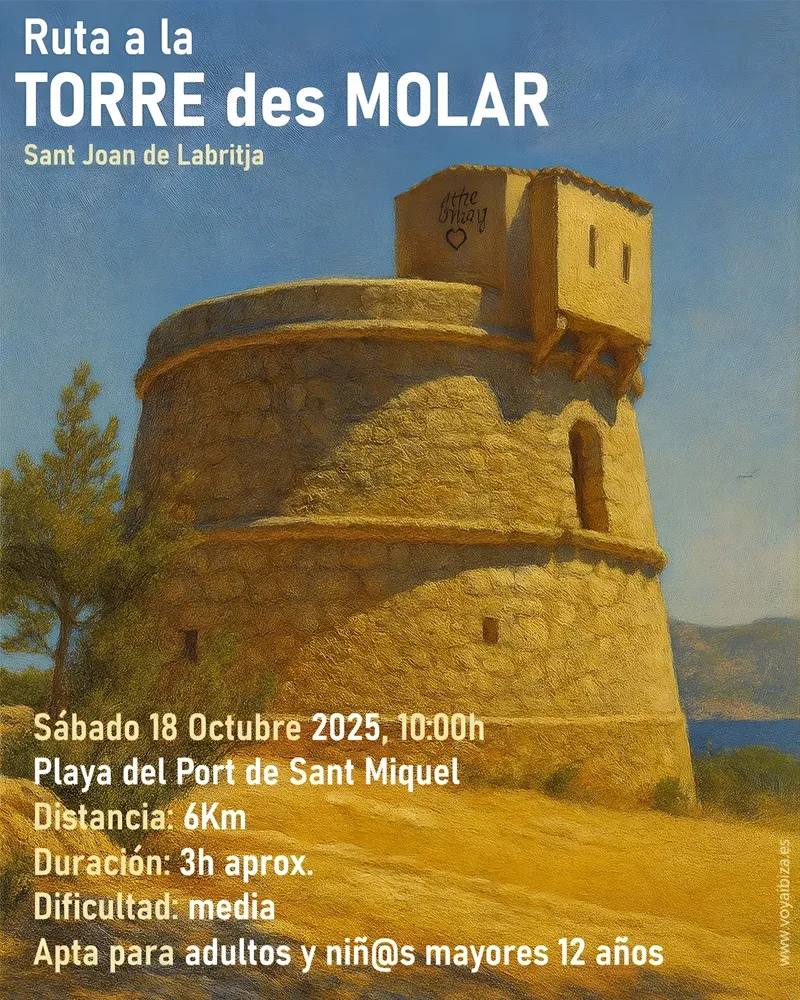 Ruta Torre des Molar 2025 San Juan (Sant Joan de Labritja), Ibiza (Eivissa)