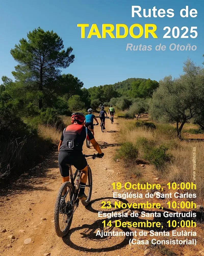 Rutas de Ciclismo Otoño 2025, Santa Eulalia, Ibiza (Eivissa) - Rutas de Ciclisme Tardor 2025