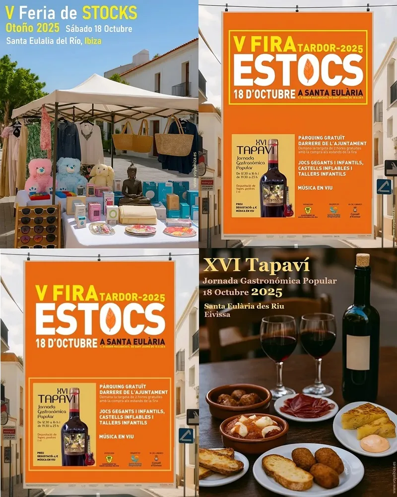 V Feria Stocks Otoño XVI Tapaví 2025 en Santa Eulalia del Río, Ibiza (Eivissa)