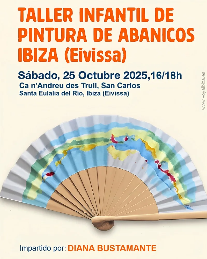 Taller de Pintura de Abanicos 2025 en Ca n'Andreu des Trull, San Carlos (Santa Eulalia del Río), Ibiza (Eivissa)