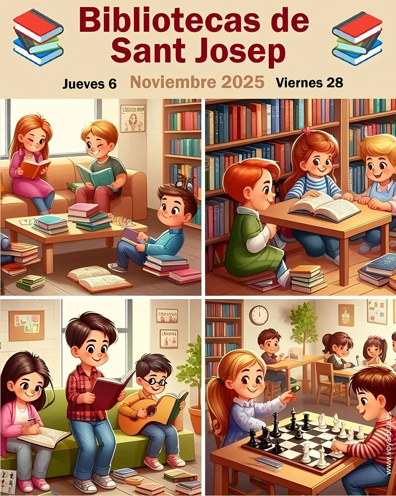Bibliotecas de San José Noviembre 2025, Ibiza (Eivissa) - Biblioteques de Sant Josep de sa Talaia Novembre 2025